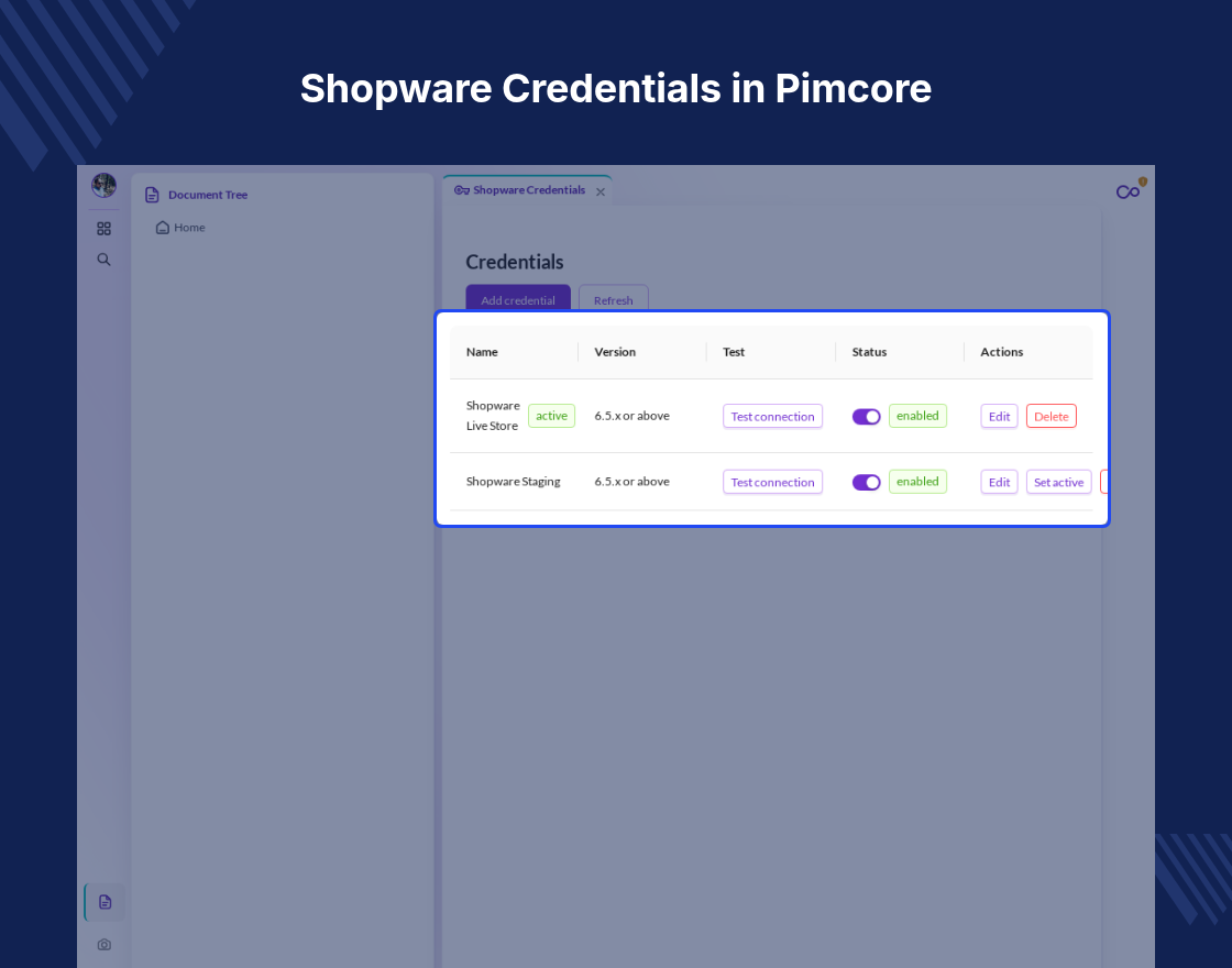 Pimcore Shopware 6 Connector