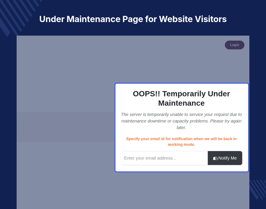 Odoo Maintenance Mode