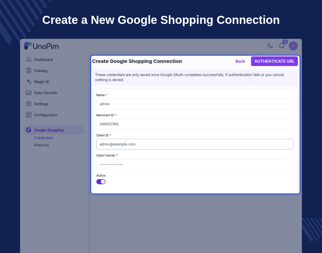UnoPim Google Shopping Connector