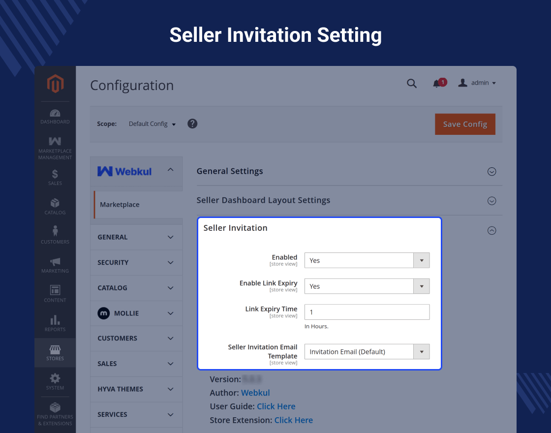 Vendor Invitation for Magento 2