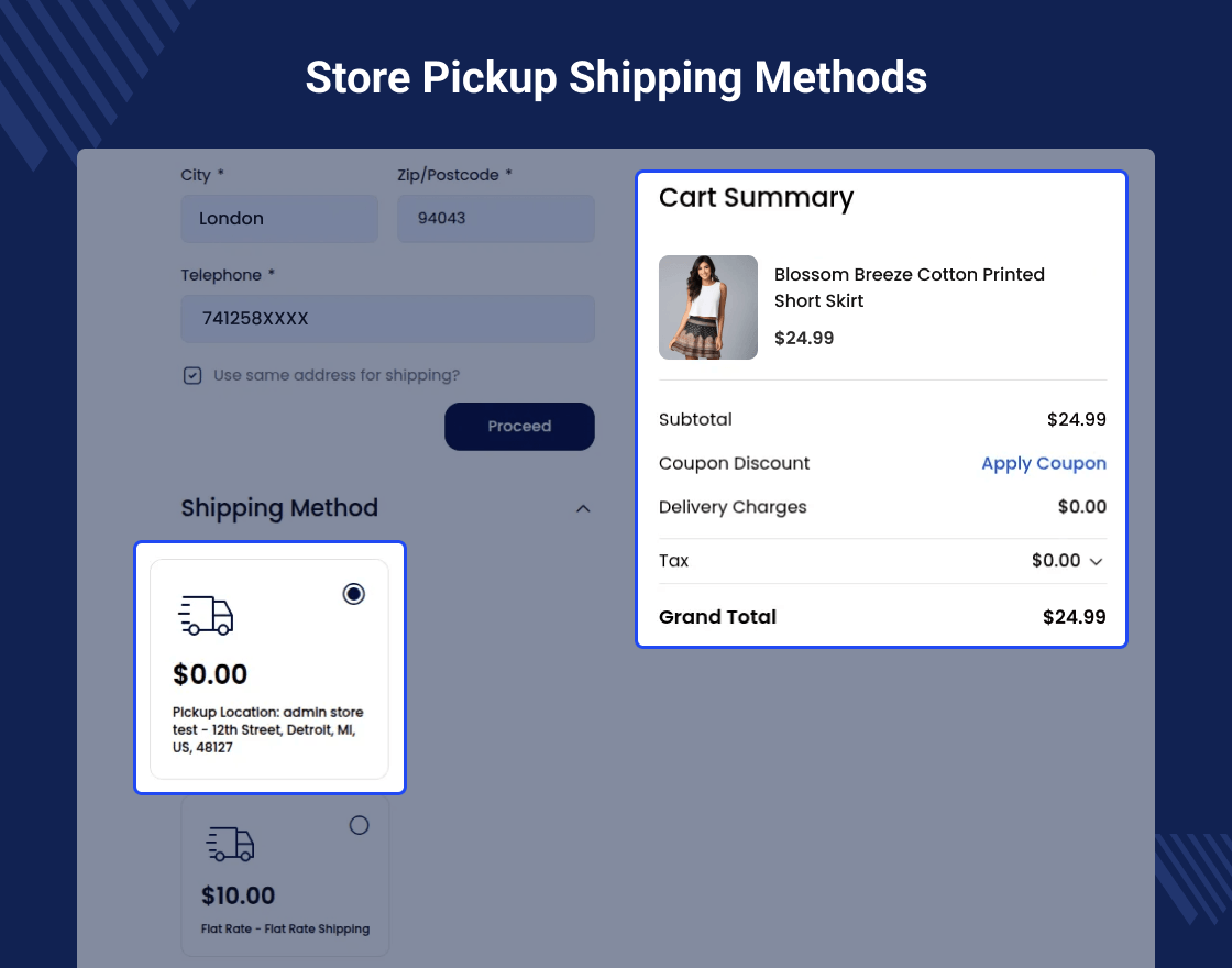 Bagisto Marketplace Store Pickup