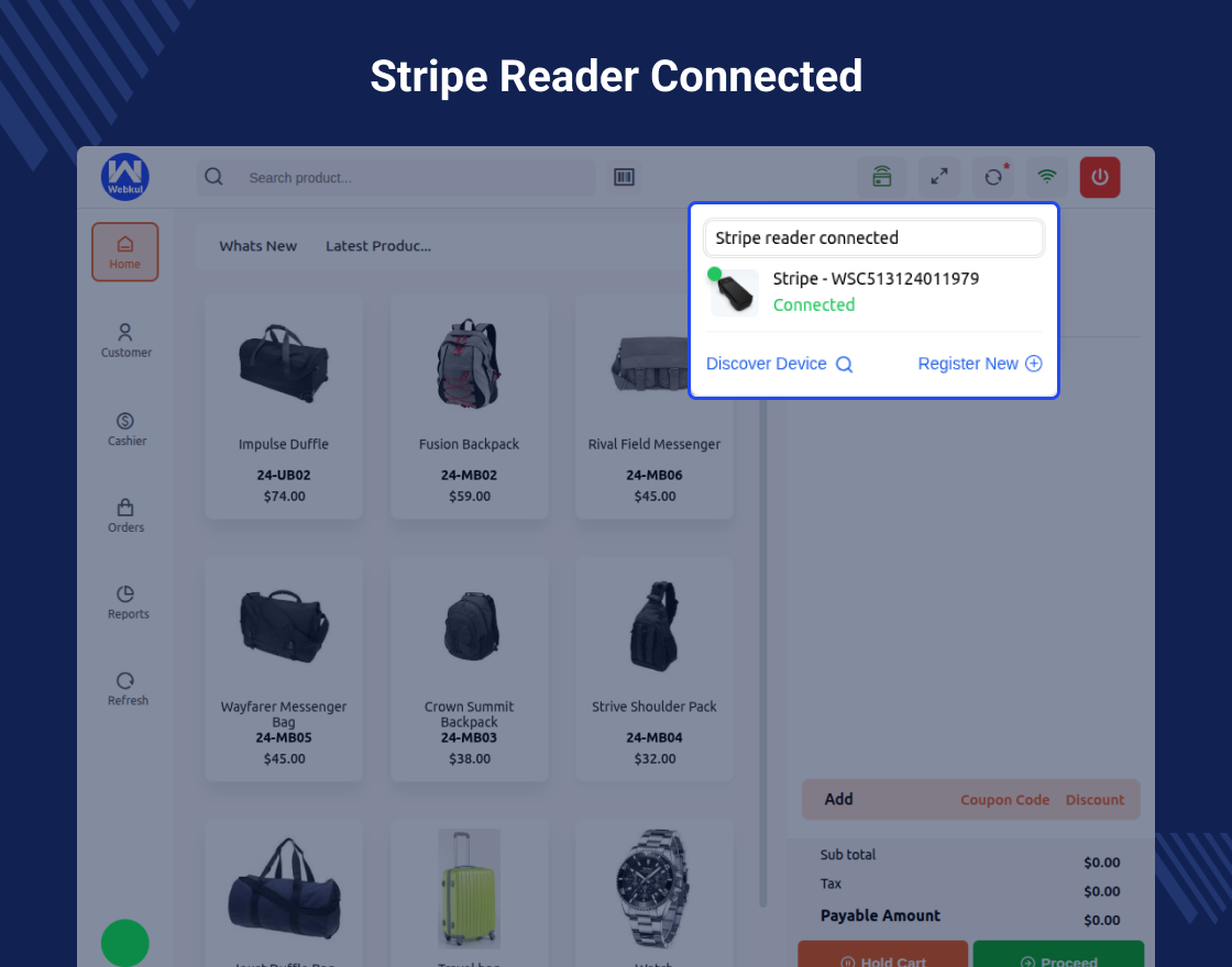 Magento 2 POS Stripe Reader Extension