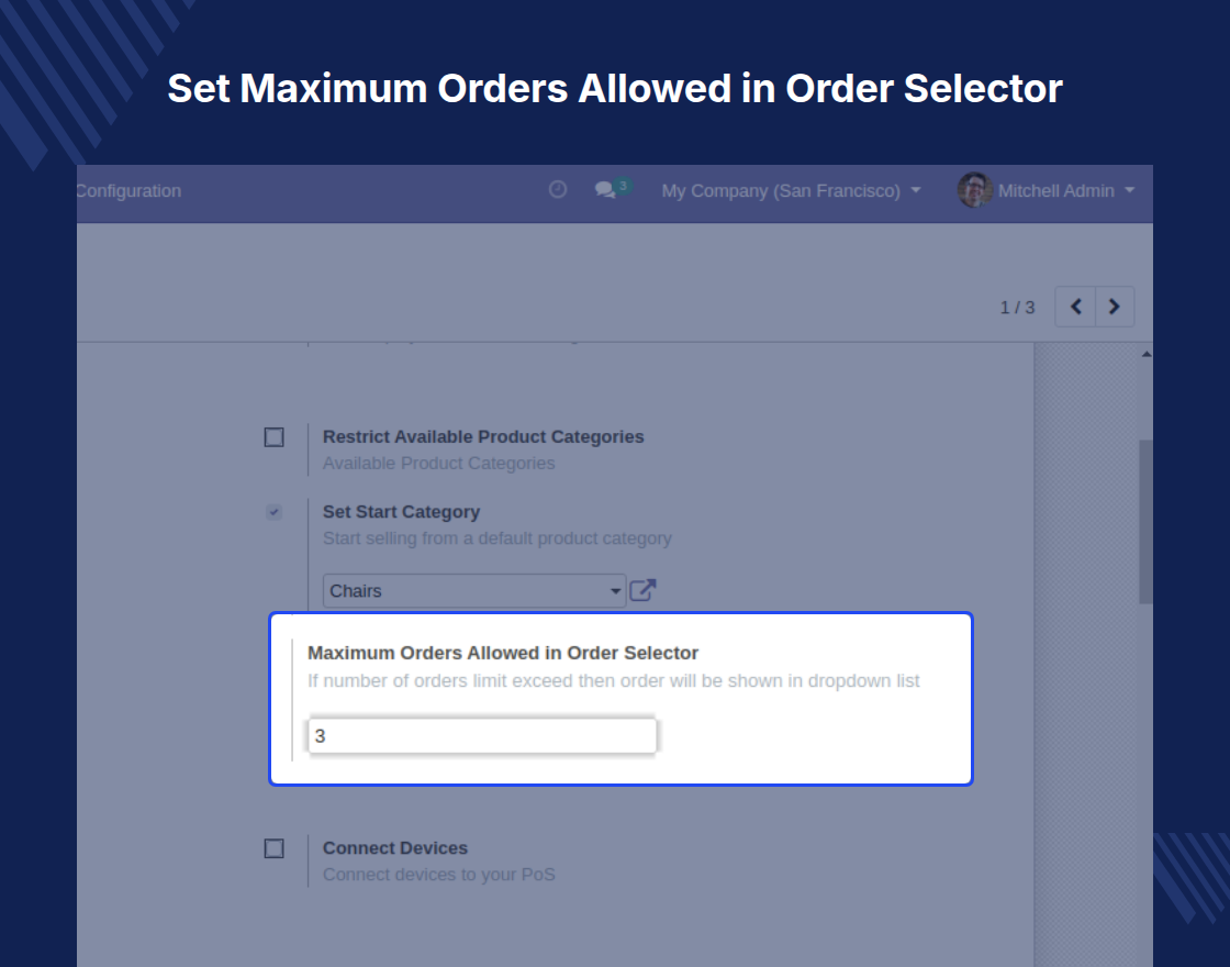 Odoo POS Manage Order Selector