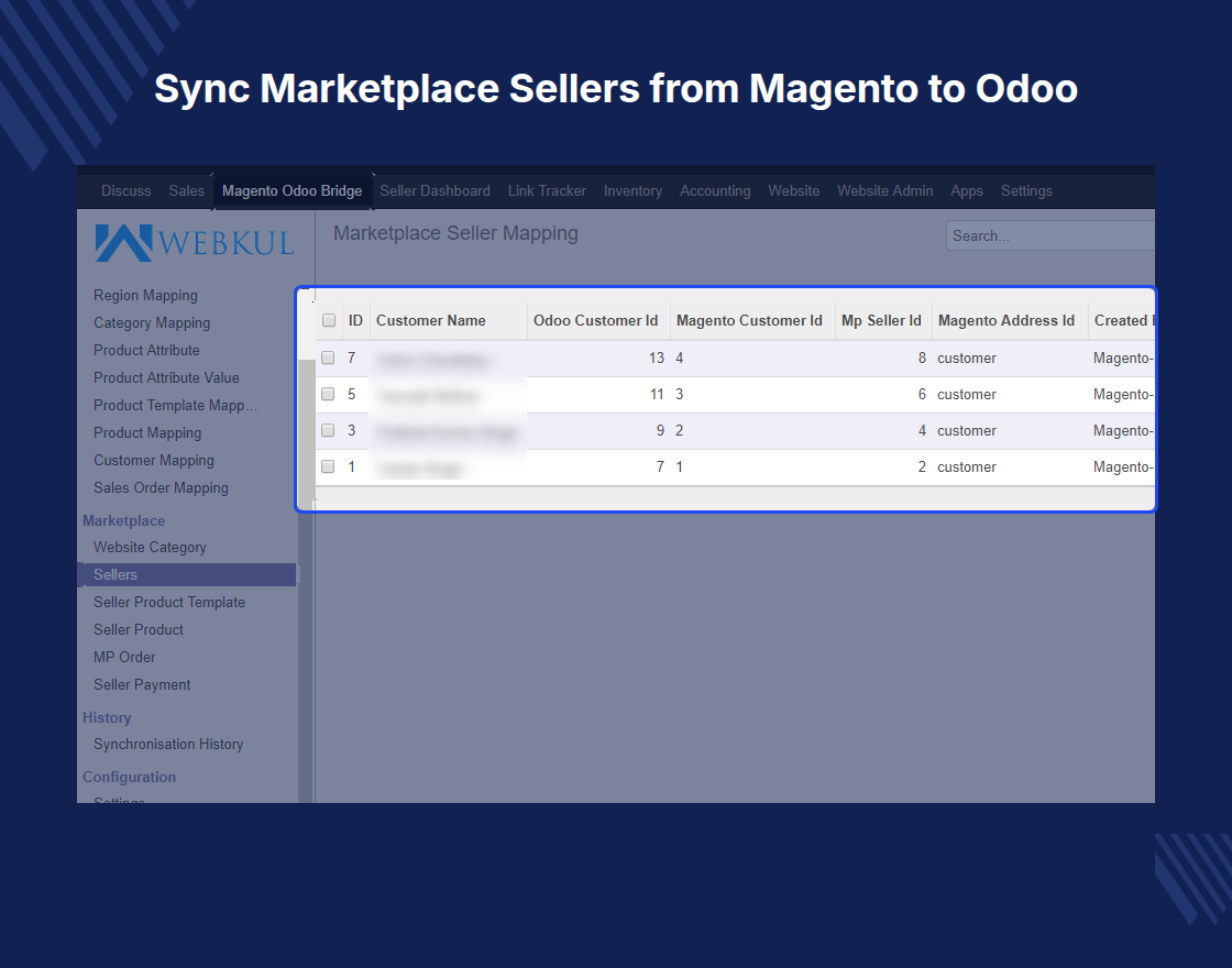 Multi Vendor Odoo Connector For Magento (OpenMage)