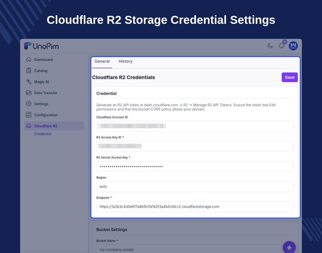 UnoPim Cloudflare R2 Storage