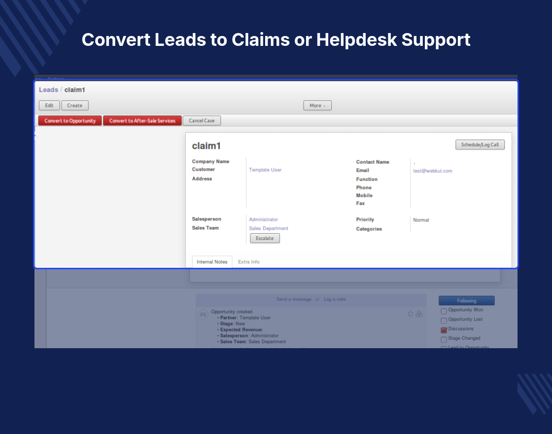OpenERP CRM LCHD Conversion 