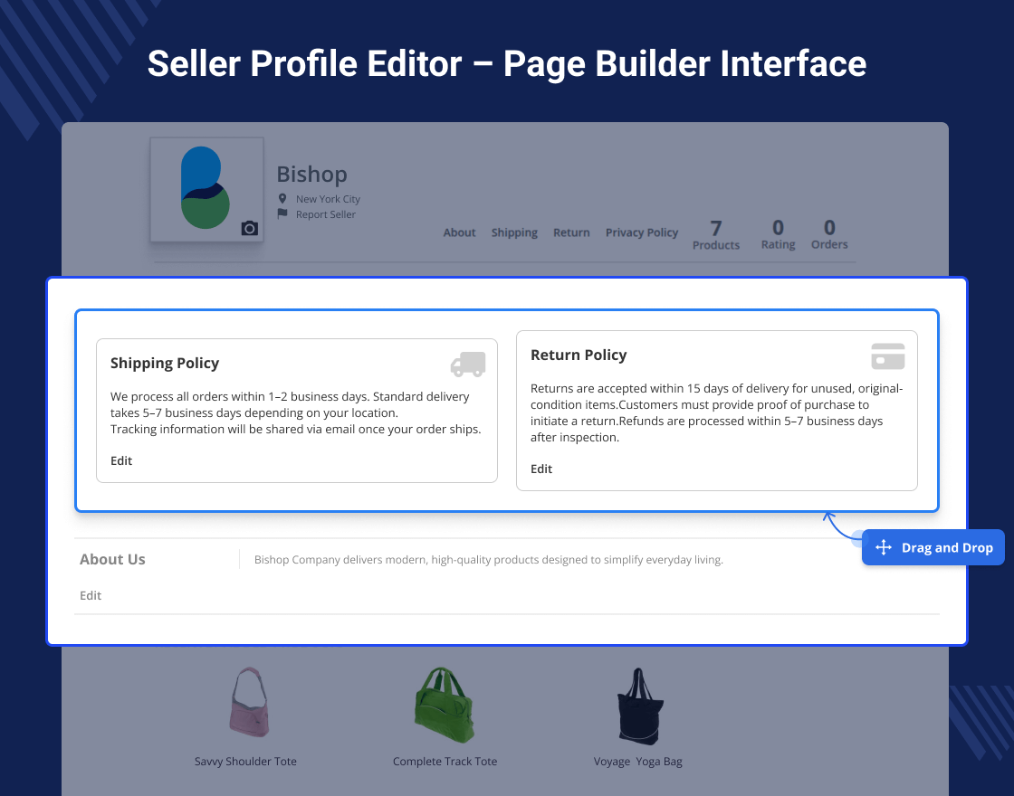 Magento 2 Multi Vendor Page Builder