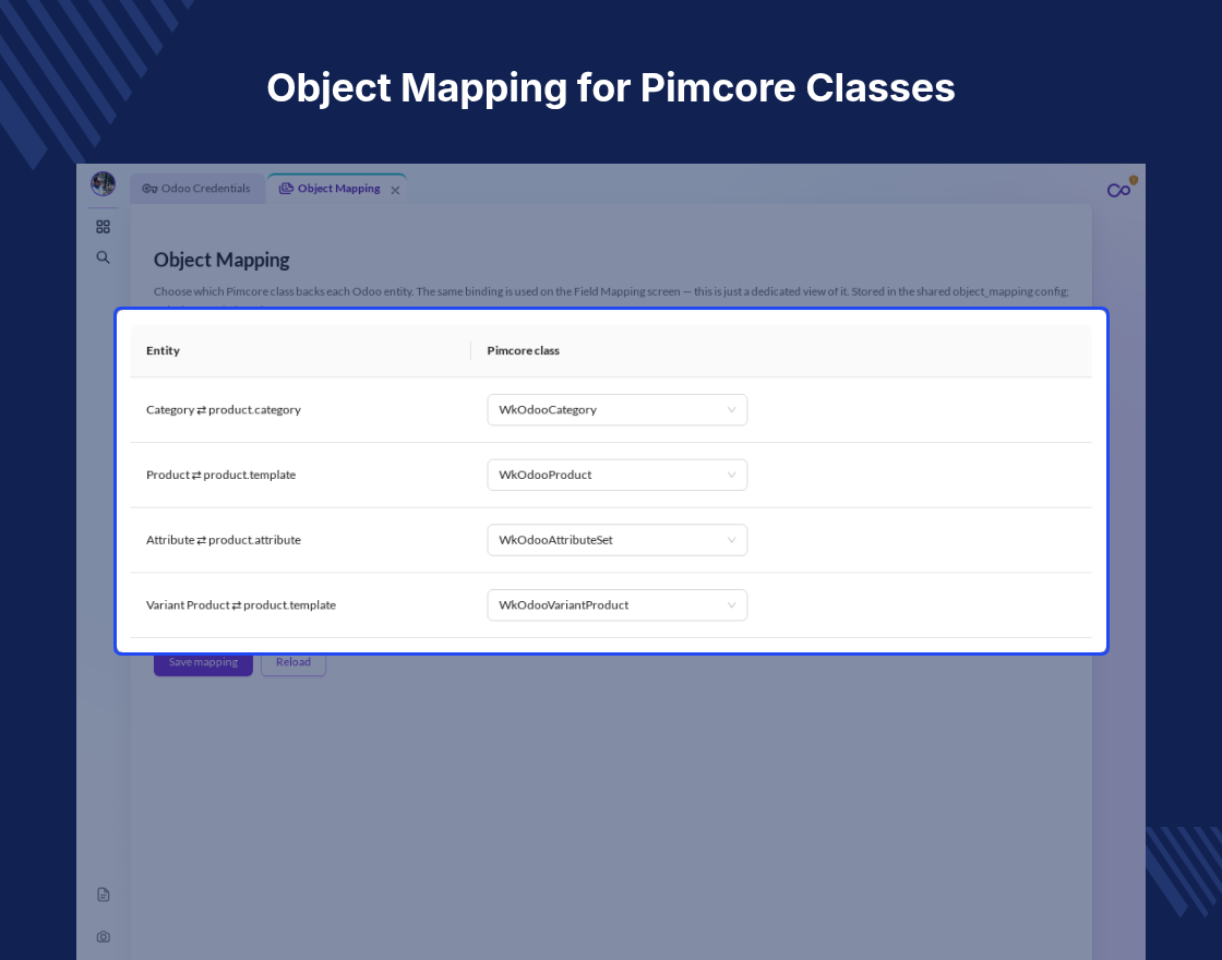 Pimcore Odoo Connector