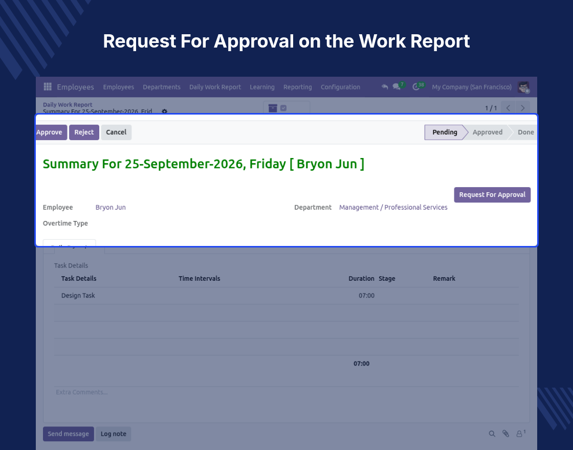 Odoo Employee Overtime Based On Work Reports