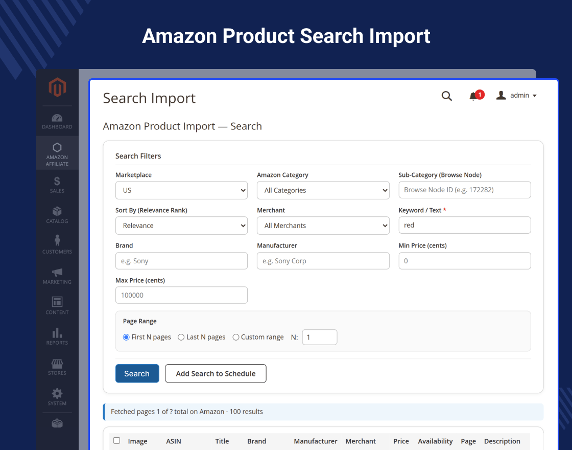 Magento 2 Amazon Affiliate