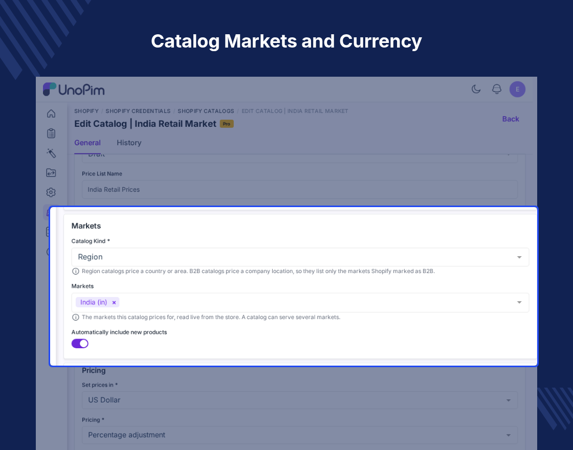 UnoPim Shopify Connector Pro