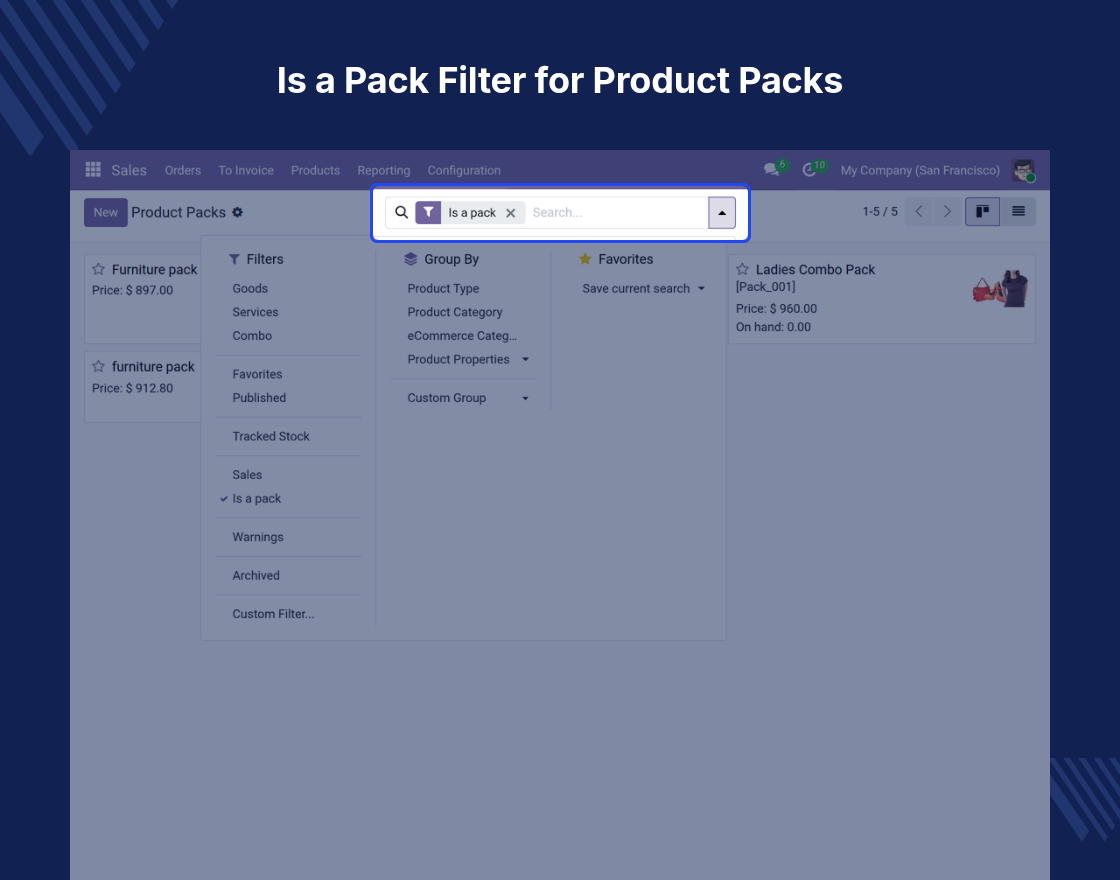 Odoo Website Product Pack