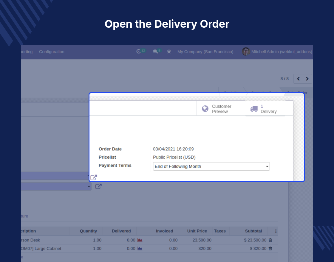 Odoo Stock Picking Cancel