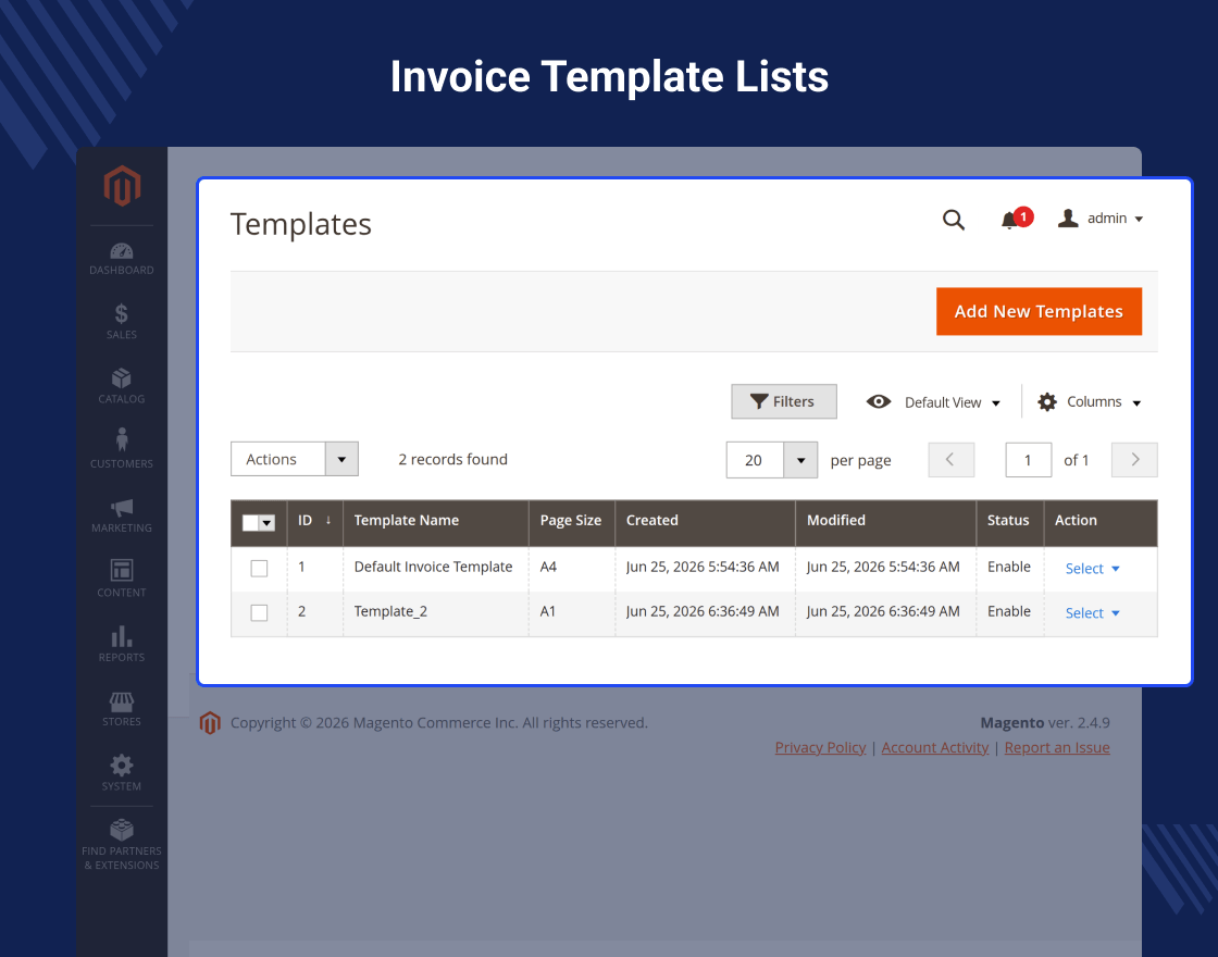 Magento 2 Invoice PDF Editor