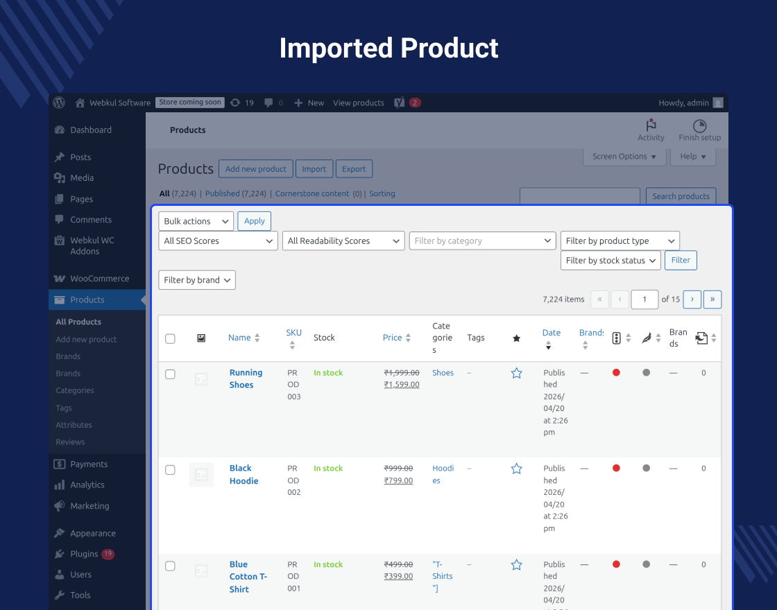 WooCommerce Advanced Import Export