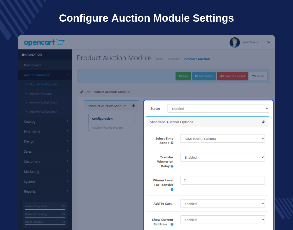 Opencart Auction 