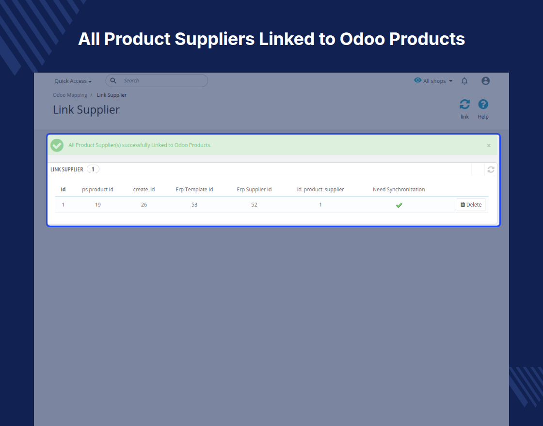 POB Extension : Export Supplier