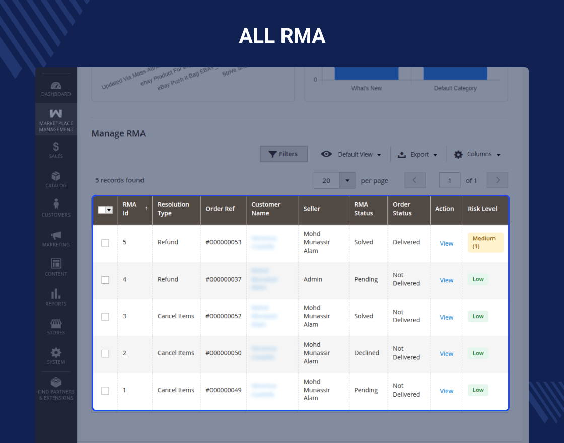 Magento 2 RMA System Marketplace Add-on