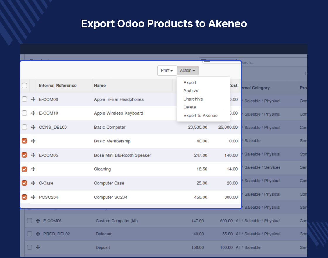 Akeneo Odoo Connector