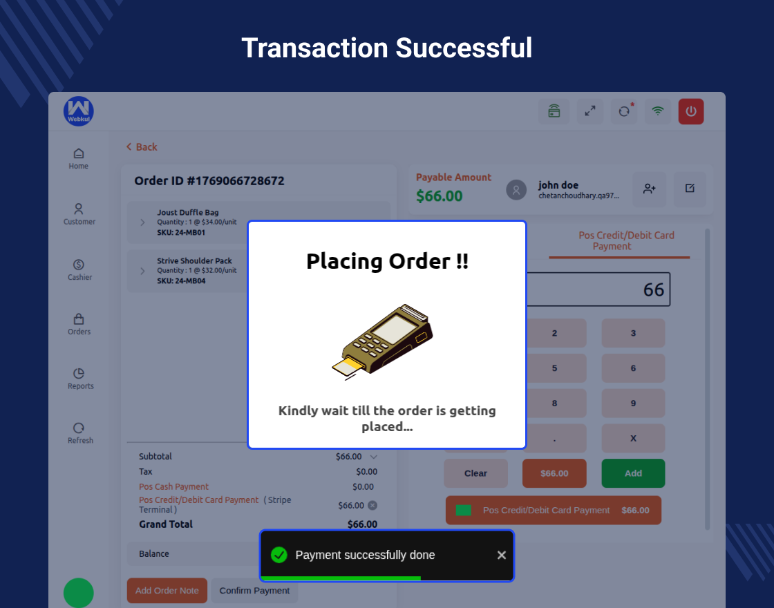 Magento 2 POS Stripe Reader Extension
