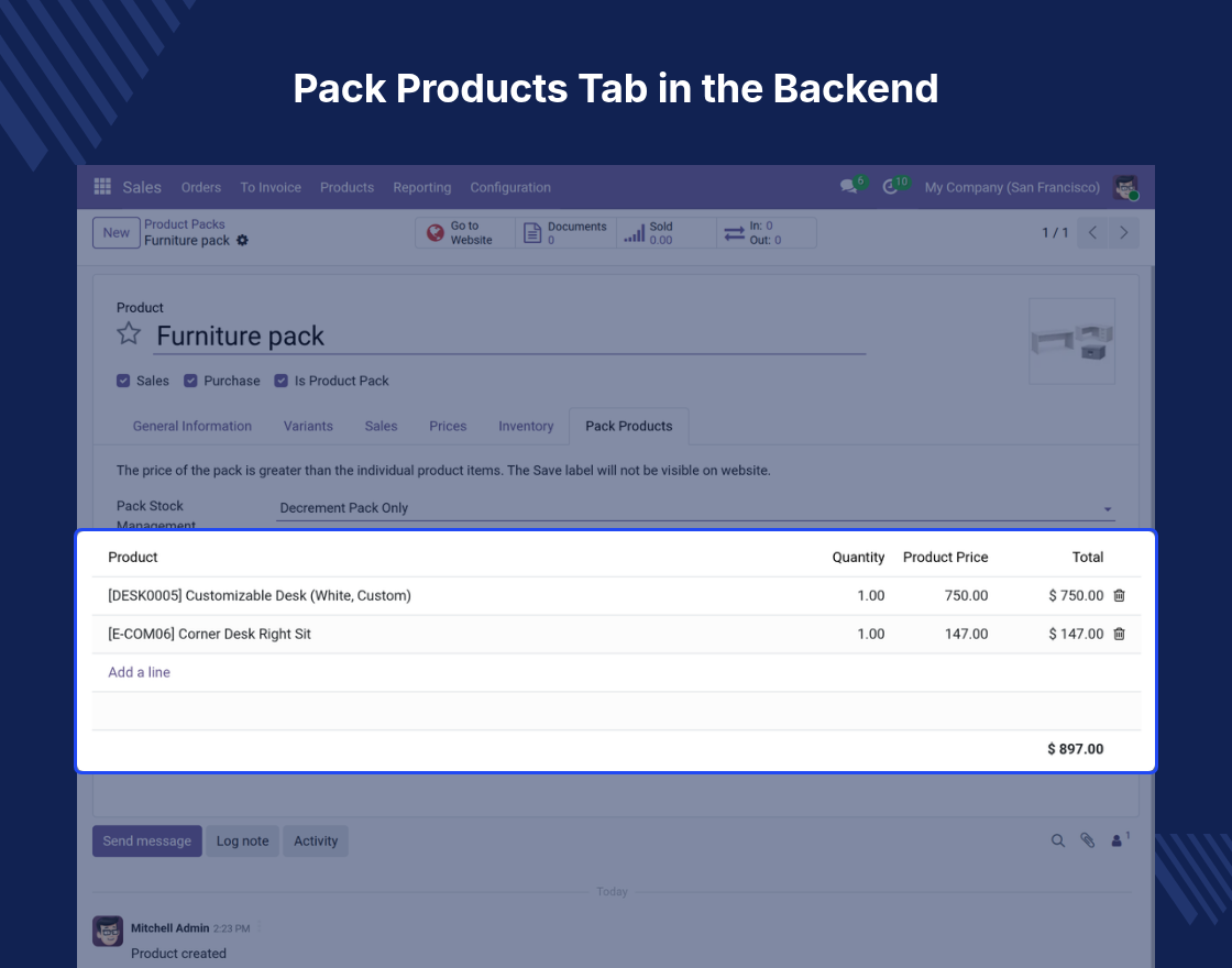 Odoo Website Product Pack