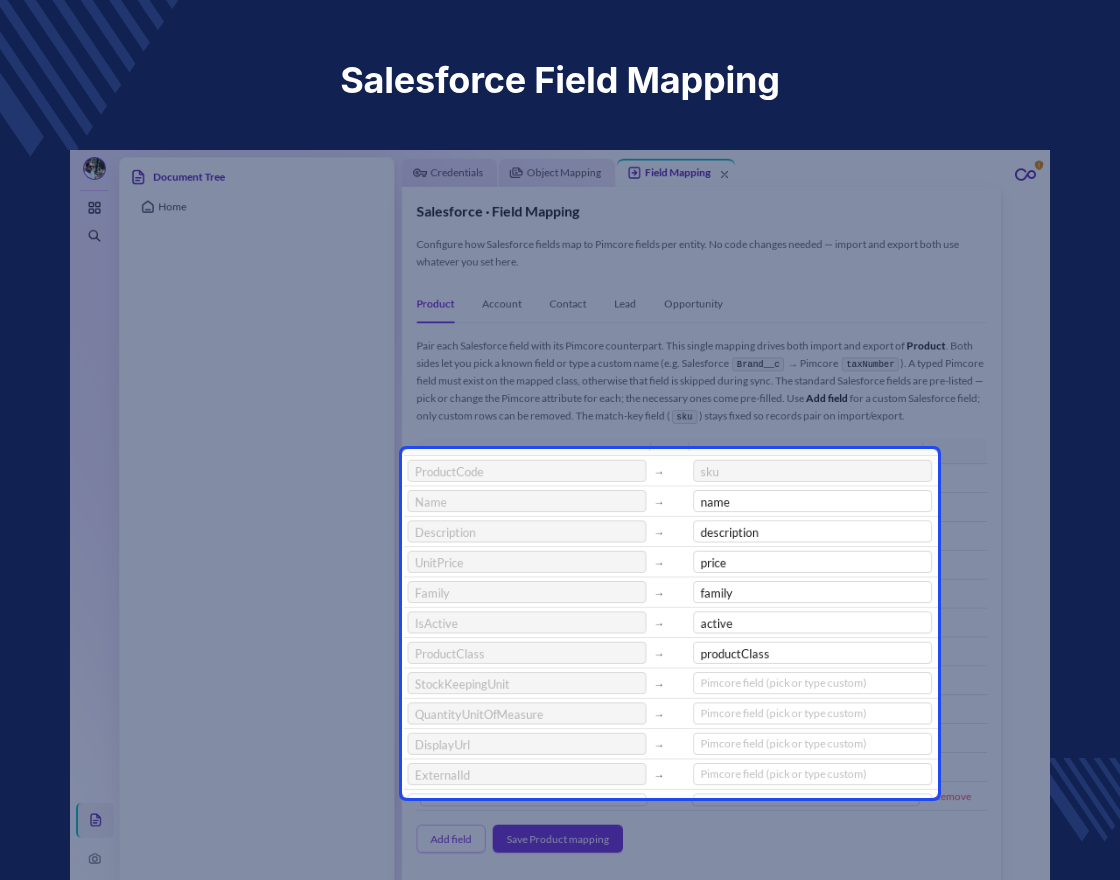 Pimcore Salesforce Connector