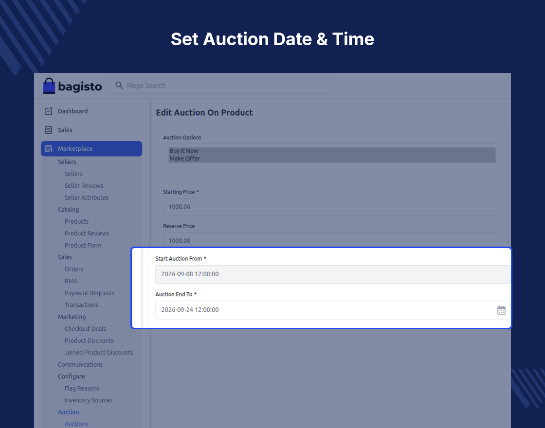 Laravel eCommerce Multi Vendor Auction