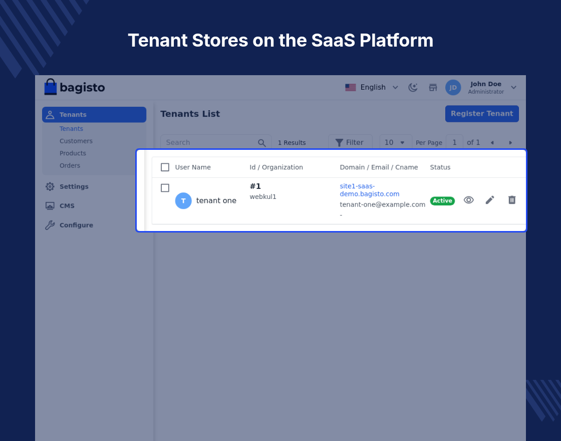Bagisto SaaS Phone Login Module