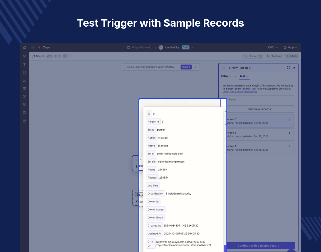 Krayin CRM Zapier Connector