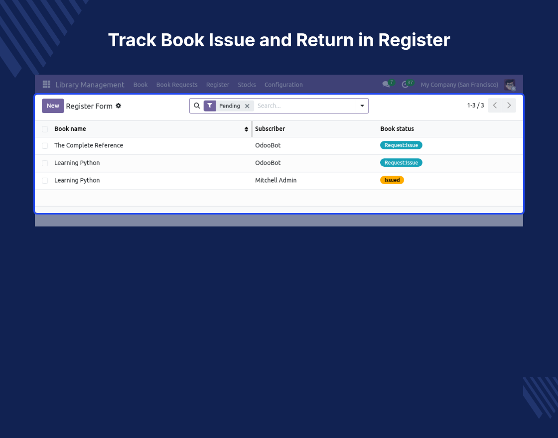 Odoo Library Management System