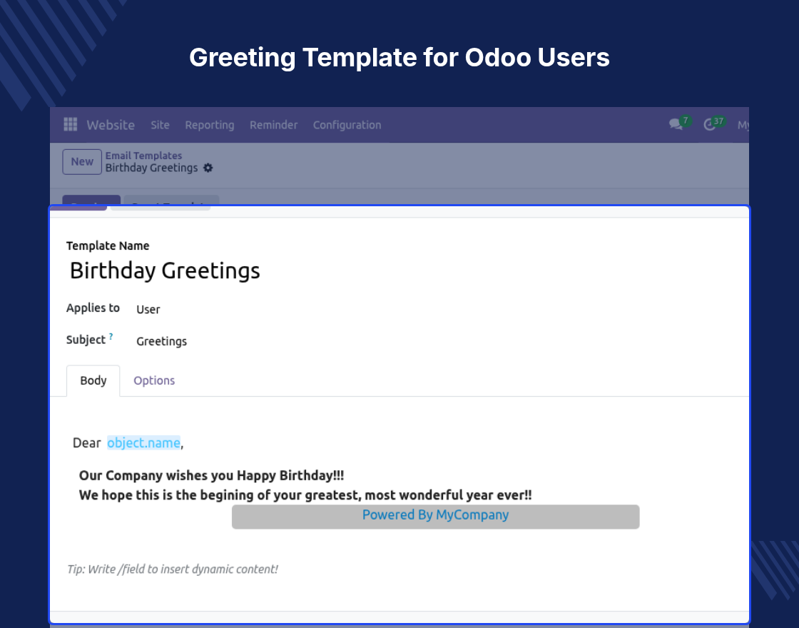Odoo Birthday Reminder(Employees)