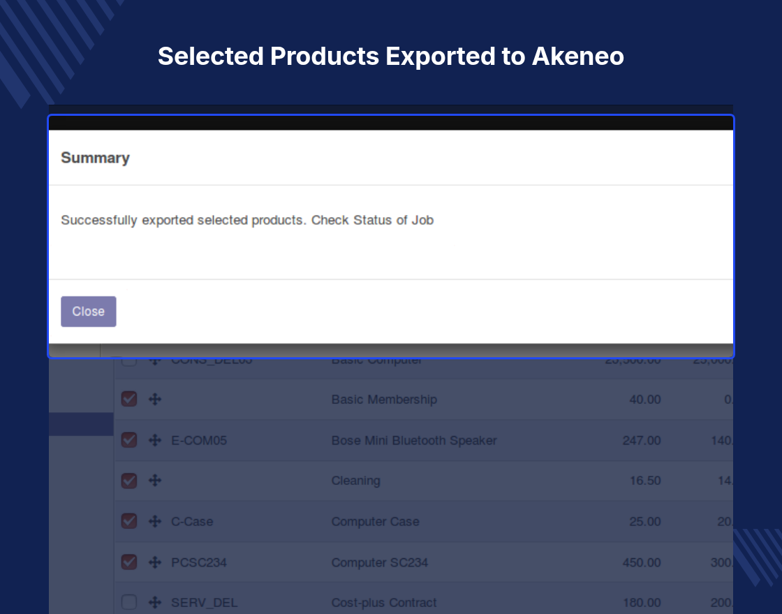Akeneo Odoo Connector