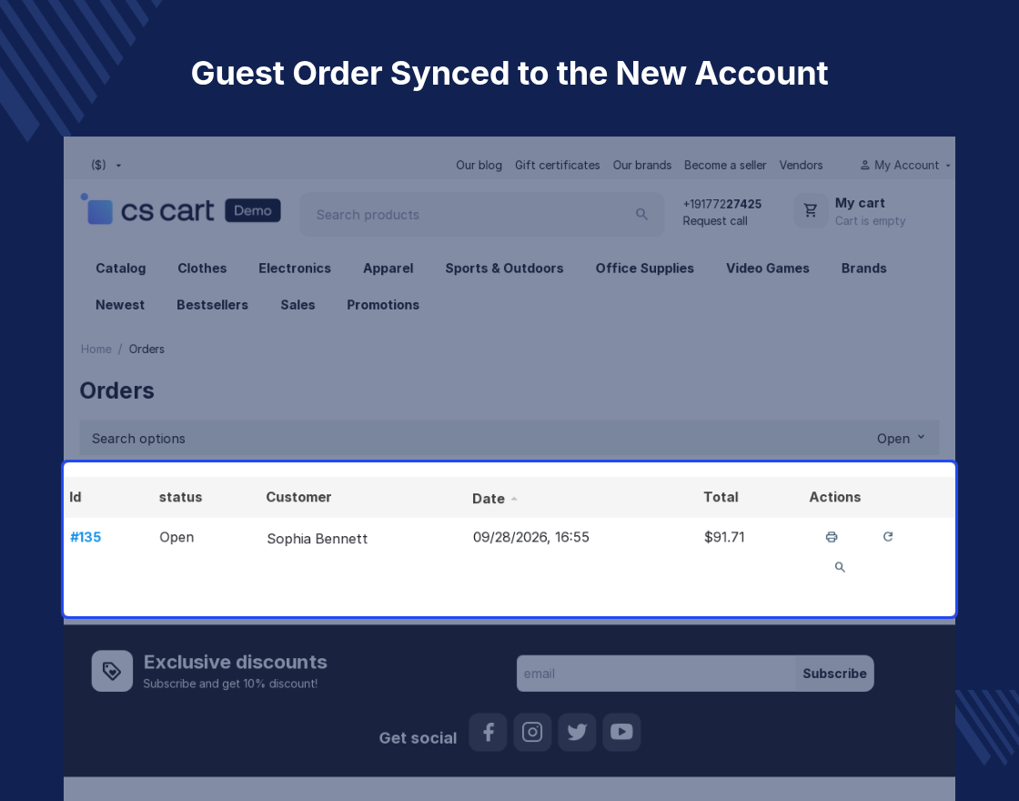 CS-Cart Auto Guest Registration