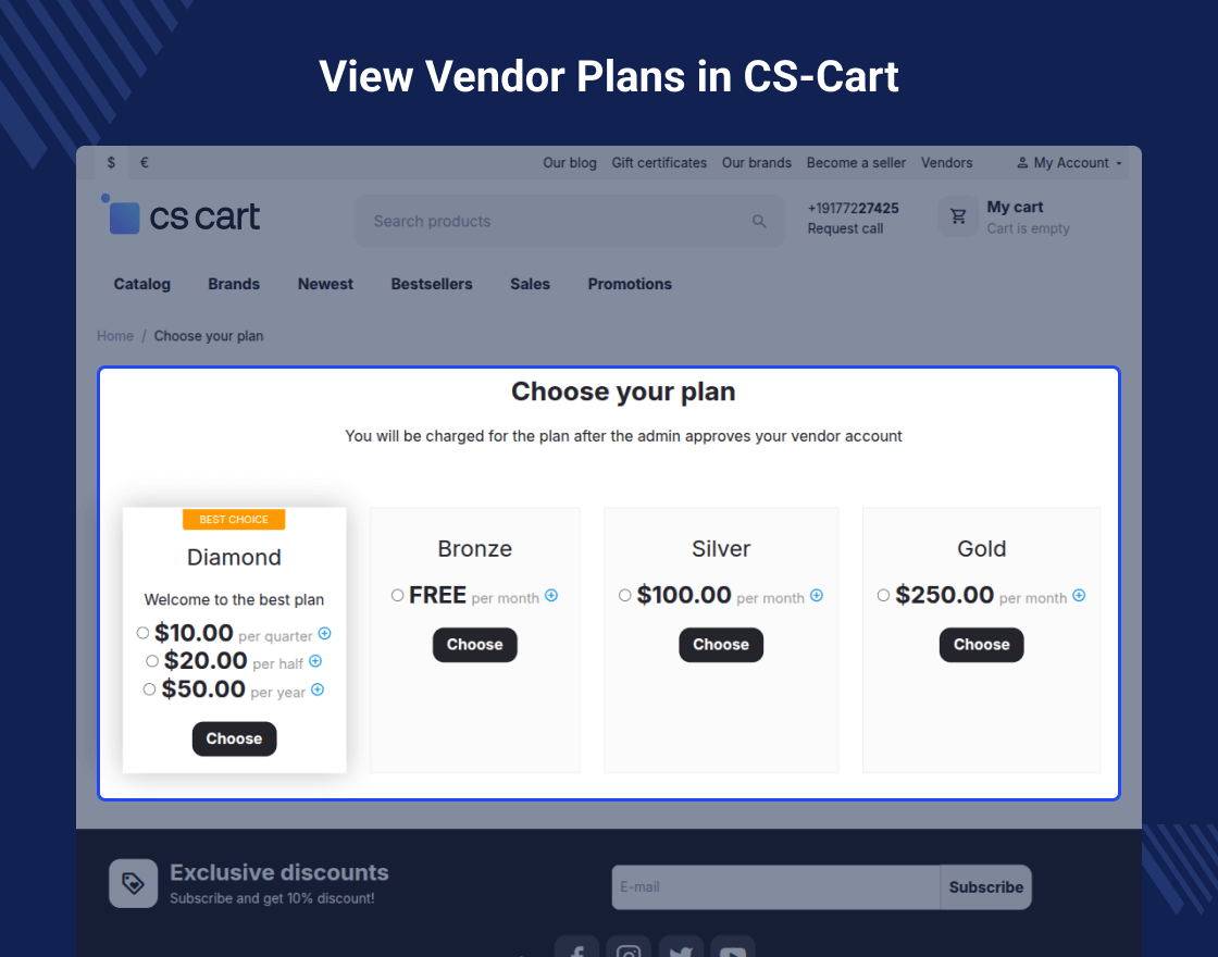 CS-Cart Plan Modification