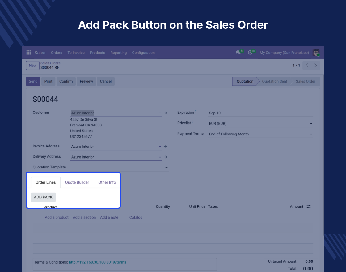 Odoo Website Product Pack