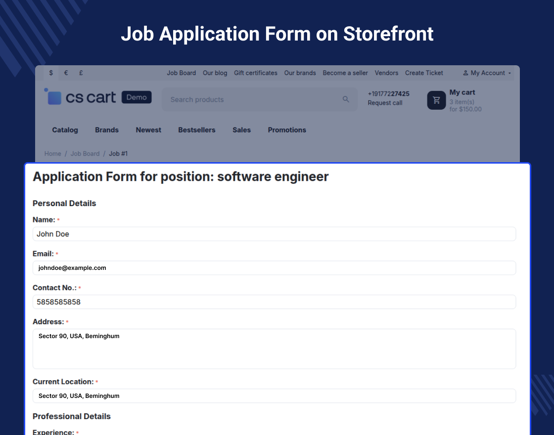 CS-Cart Job Board