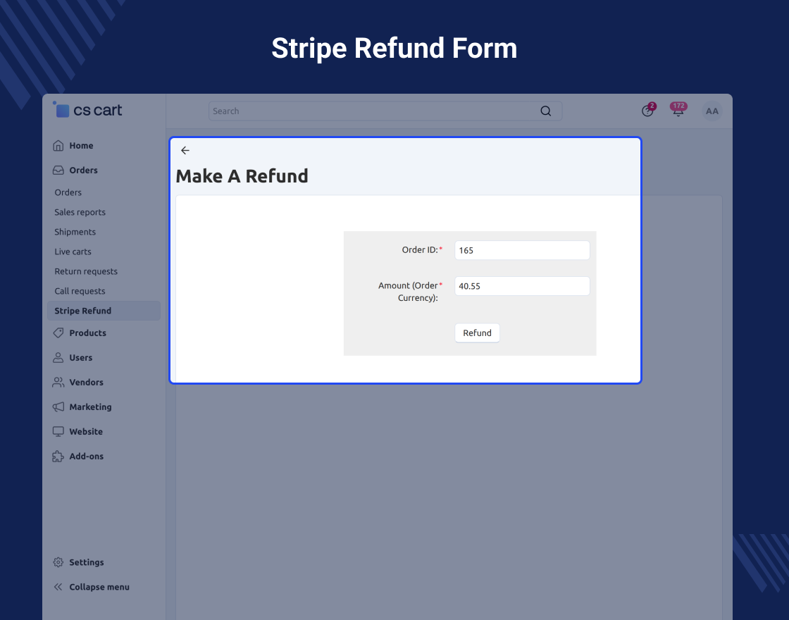 CS-Cart Stripe Payment Gateway