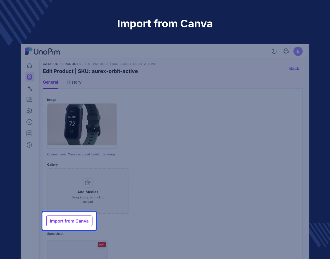 UnoPim Canva Connector