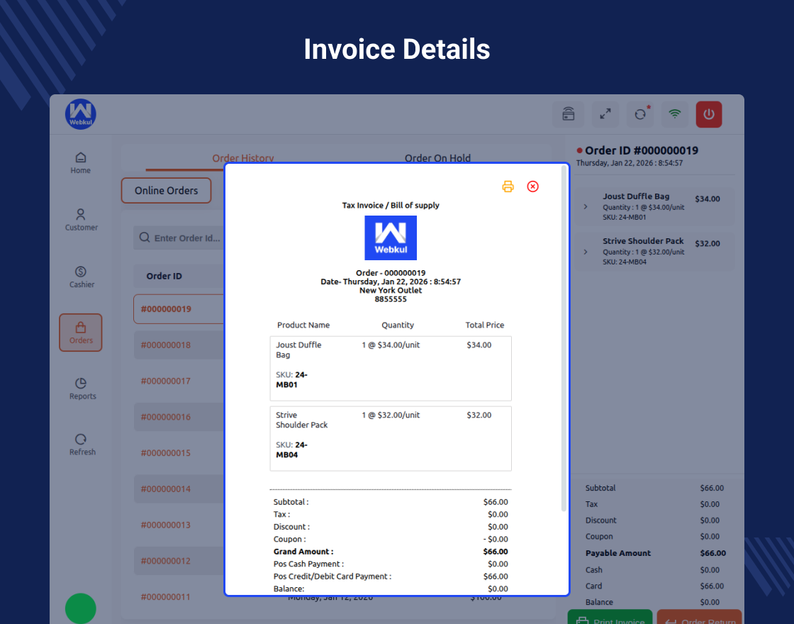Magento 2 POS Stripe Reader Extension