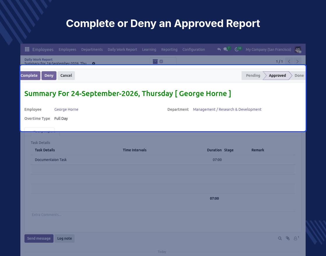 Odoo Employee Overtime Based On Work Reports