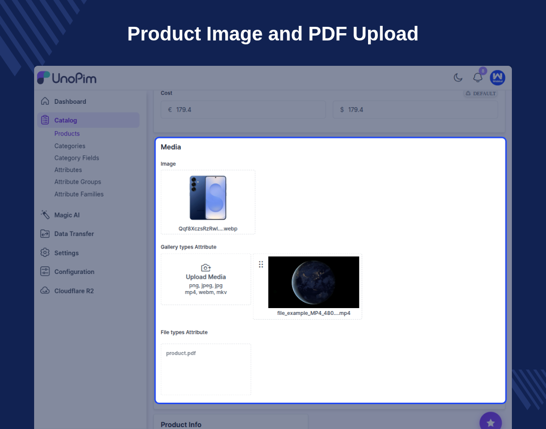 UnoPim Cloudflare R2 Storage