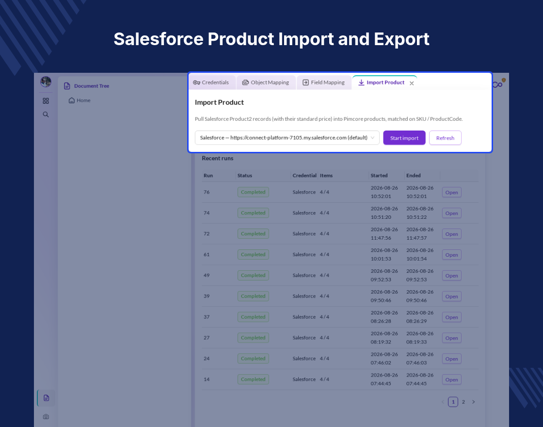Pimcore Salesforce Connector