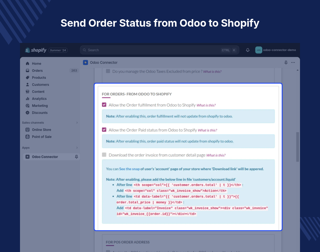 Shopify Odoo Connector