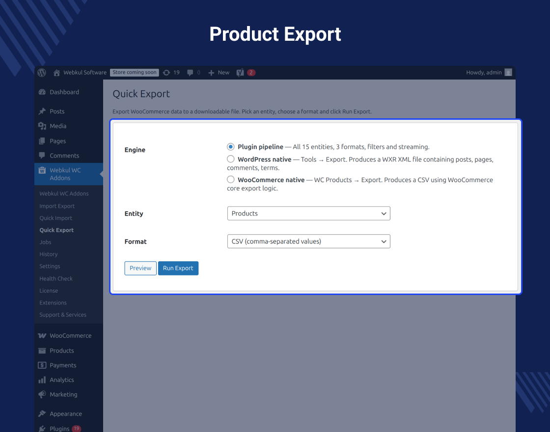 WooCommerce Advanced Import Export