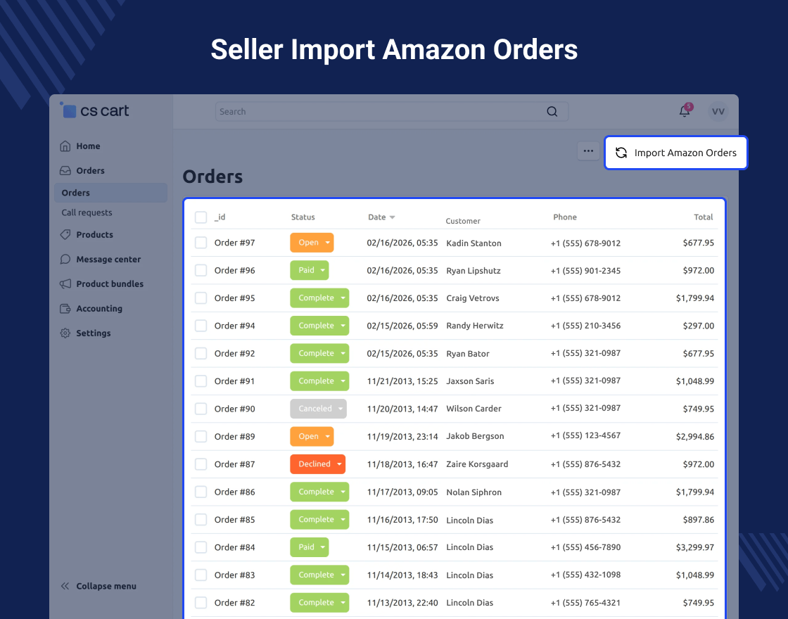 CS-Cart Amazon Connector