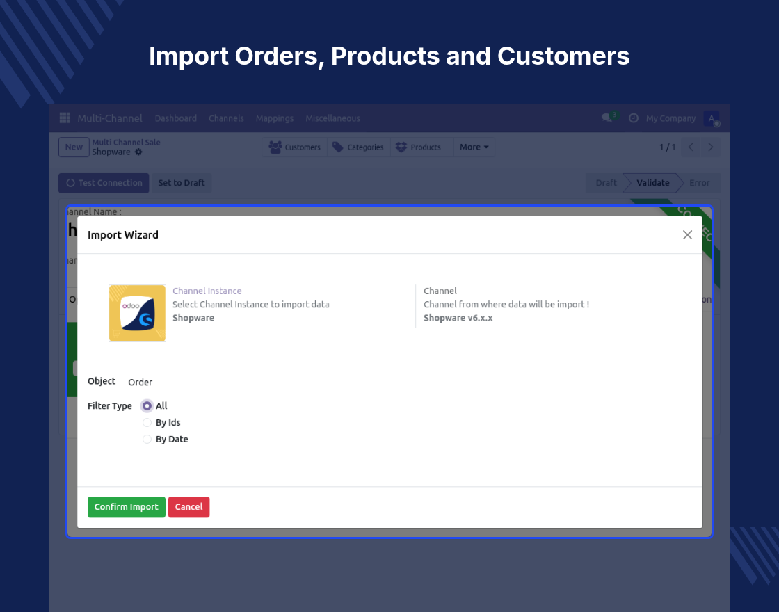 Odoo Shopware Connector