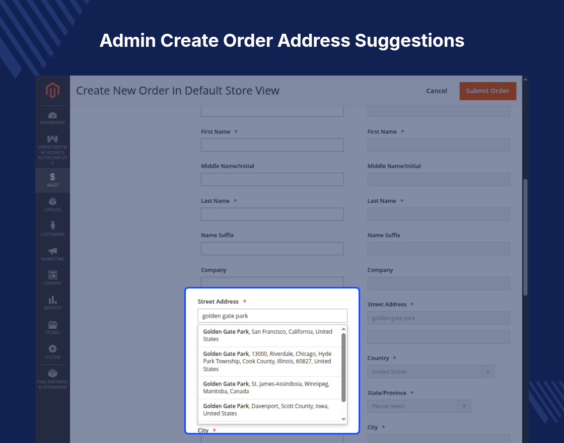 Magento 2 OpenStreetMap Address AutoComplete Extension