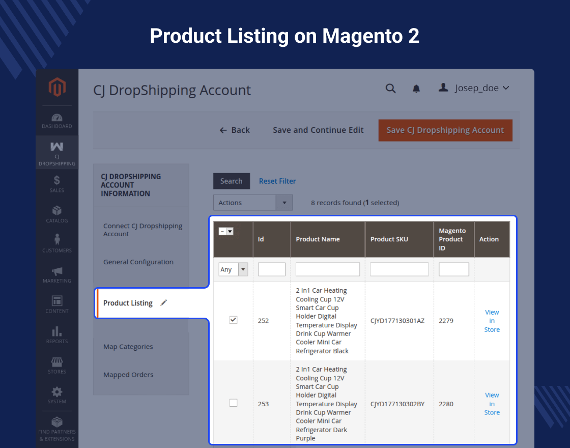 Magento 2 CJ Dropshipping