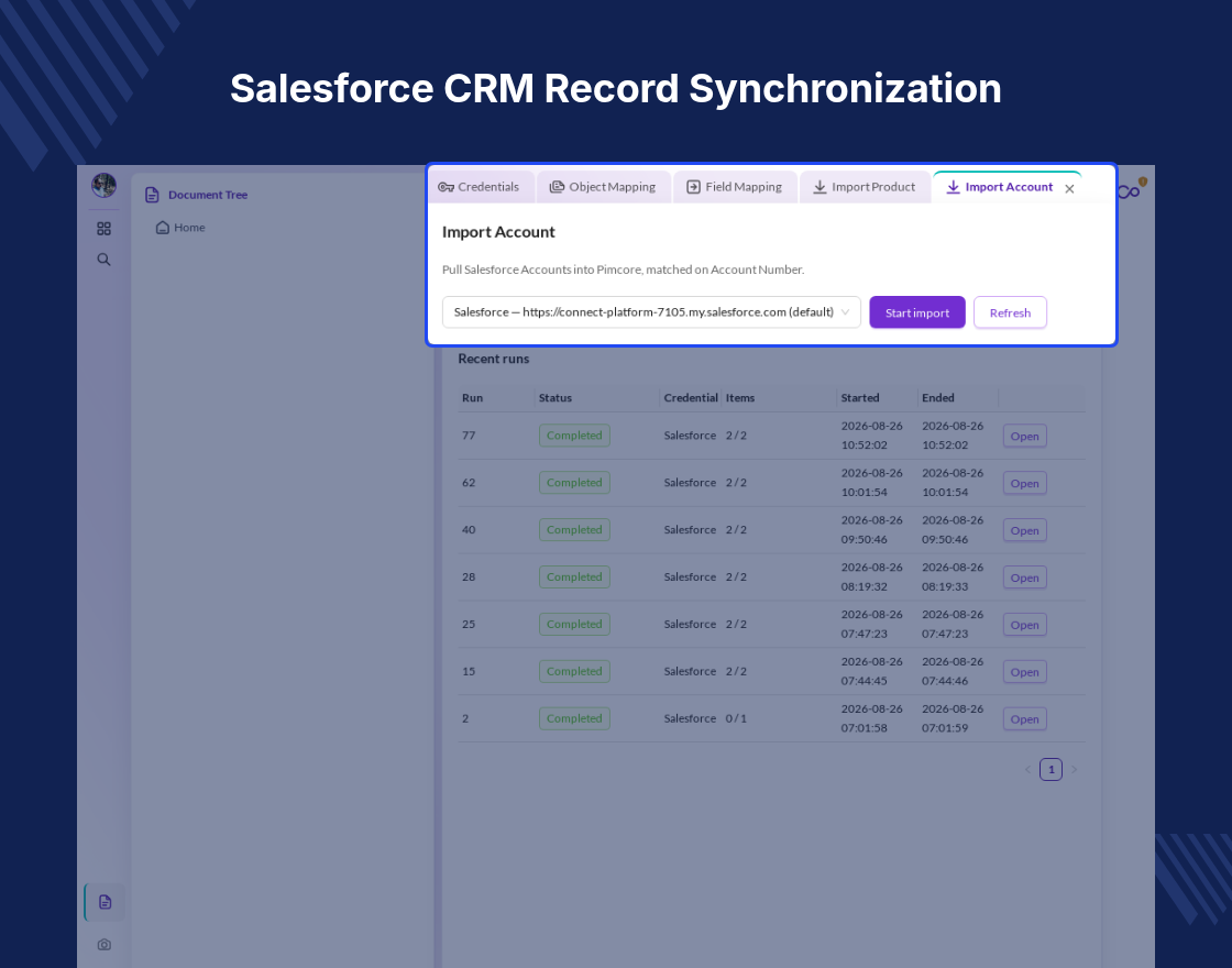 Pimcore Salesforce Connector