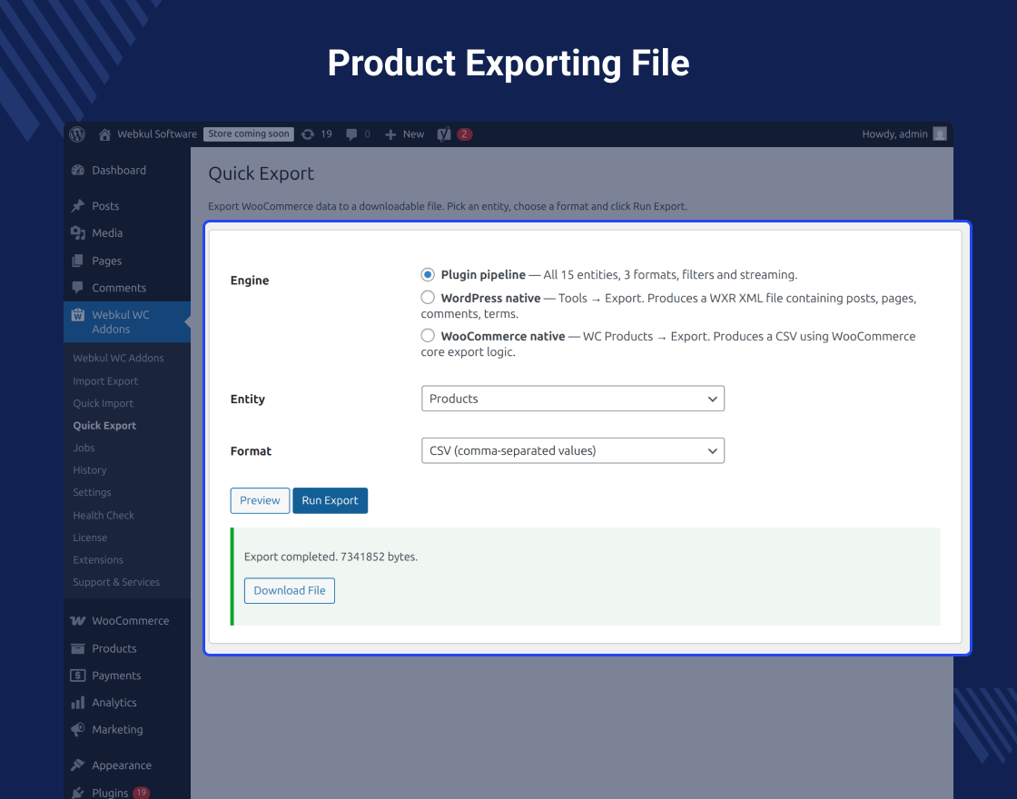 WooCommerce Advanced Import Export